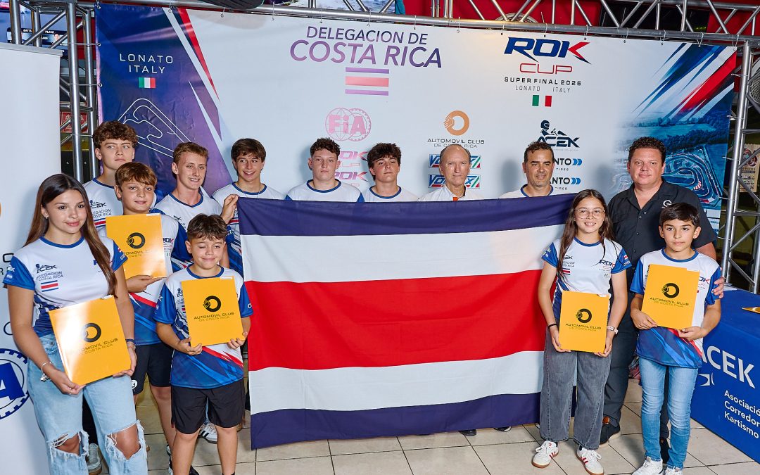 Costa Rica llevará delegación histórica de 14 pilotos a la ROK Cup Superfinal 2026 en Italia